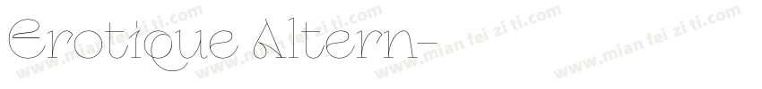 Erotique Altern字体转换